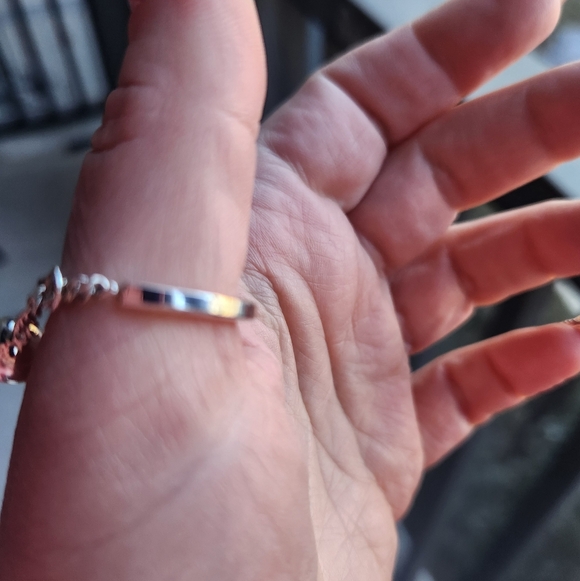 Handmade Sterling Silver 925 Ball Moveable Chain Ring Size 9 Modernist - Picture 3 of 6